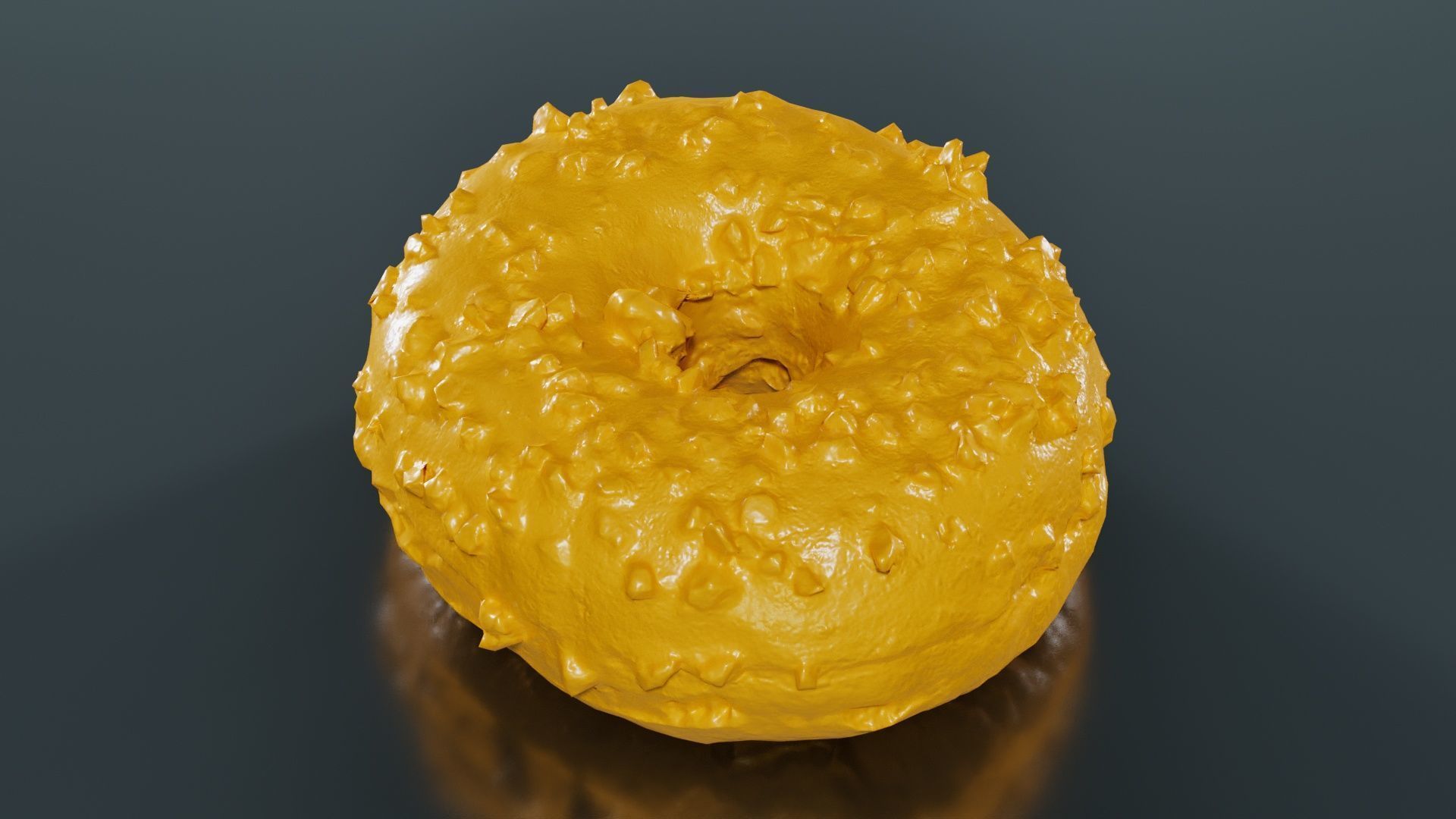 Crunchy Donut Low-poly 3D model_12