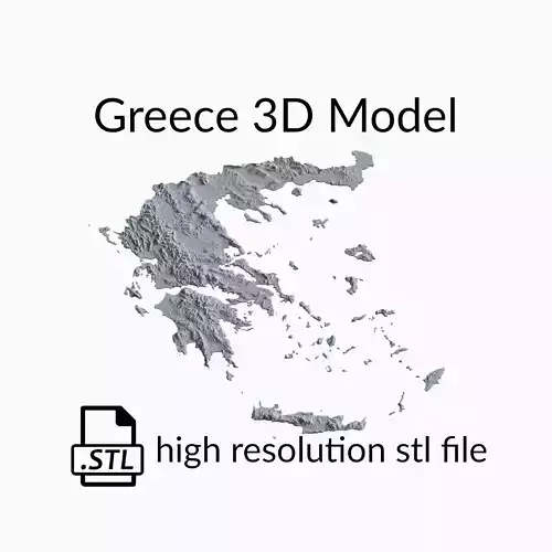 Greece Topographic Map - 3D Terrain Topography of Greece