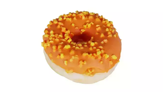 Dual Donut Low-poly 3D model