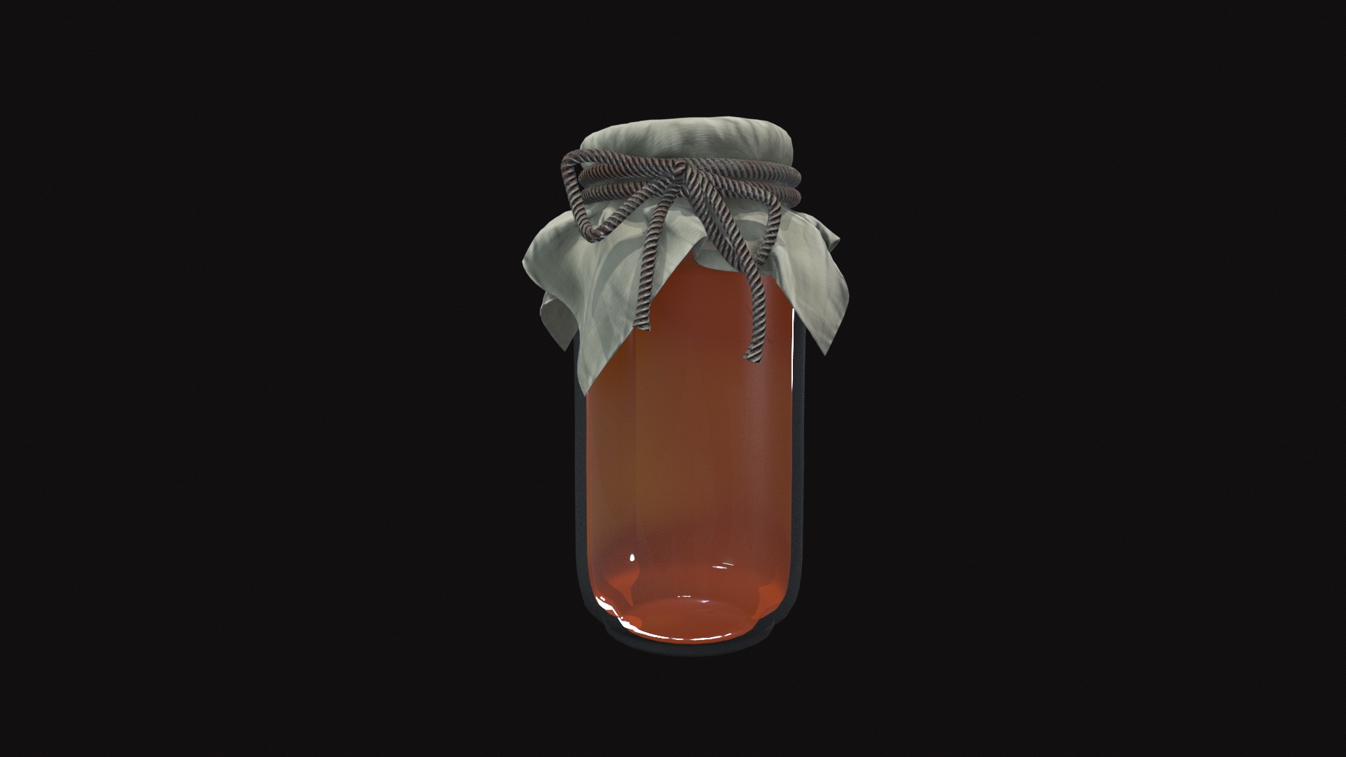 Jar V03 Low-poly 3D model_7