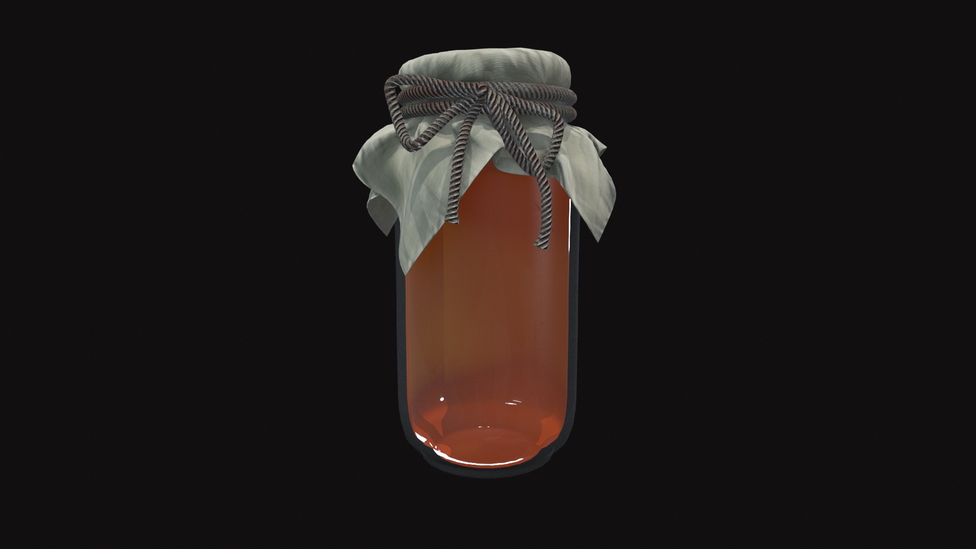 Jar V03 Low-poly 3D model_2
