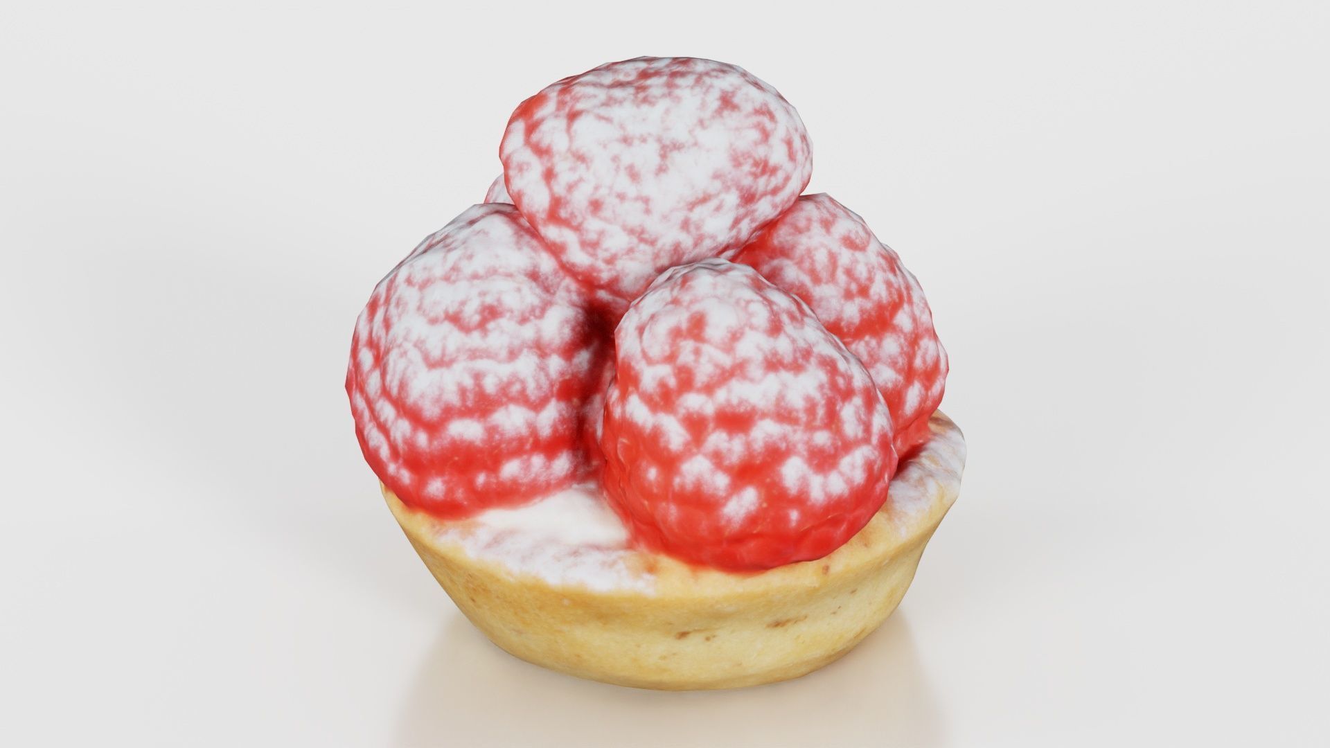 Framboise Cake Low-poly 3D model_22