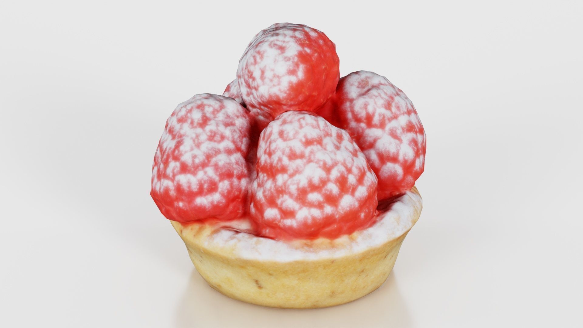 Framboise Cake Low-poly 3D model_19