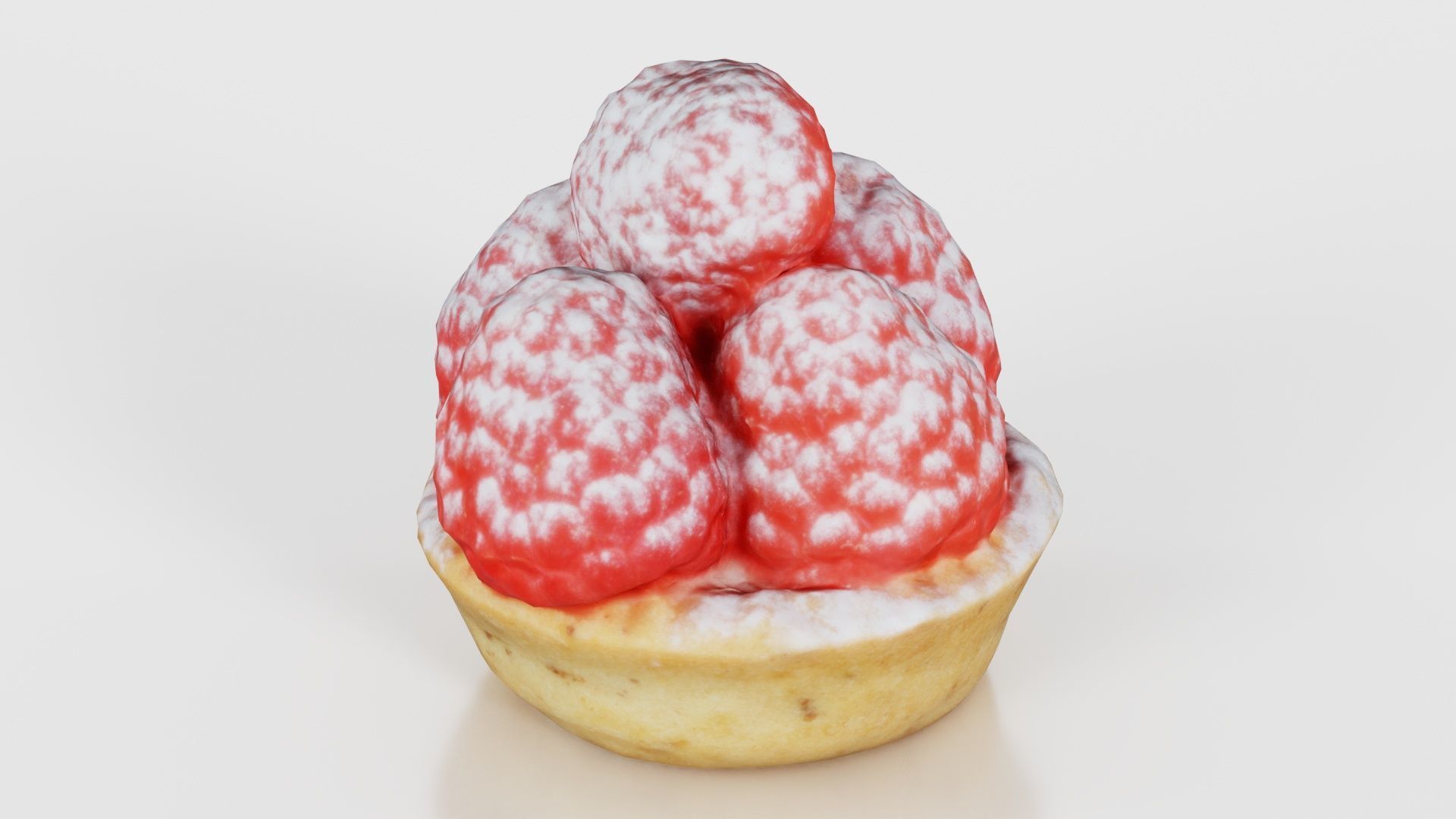 Framboise Cake Low-poly 3D model_20