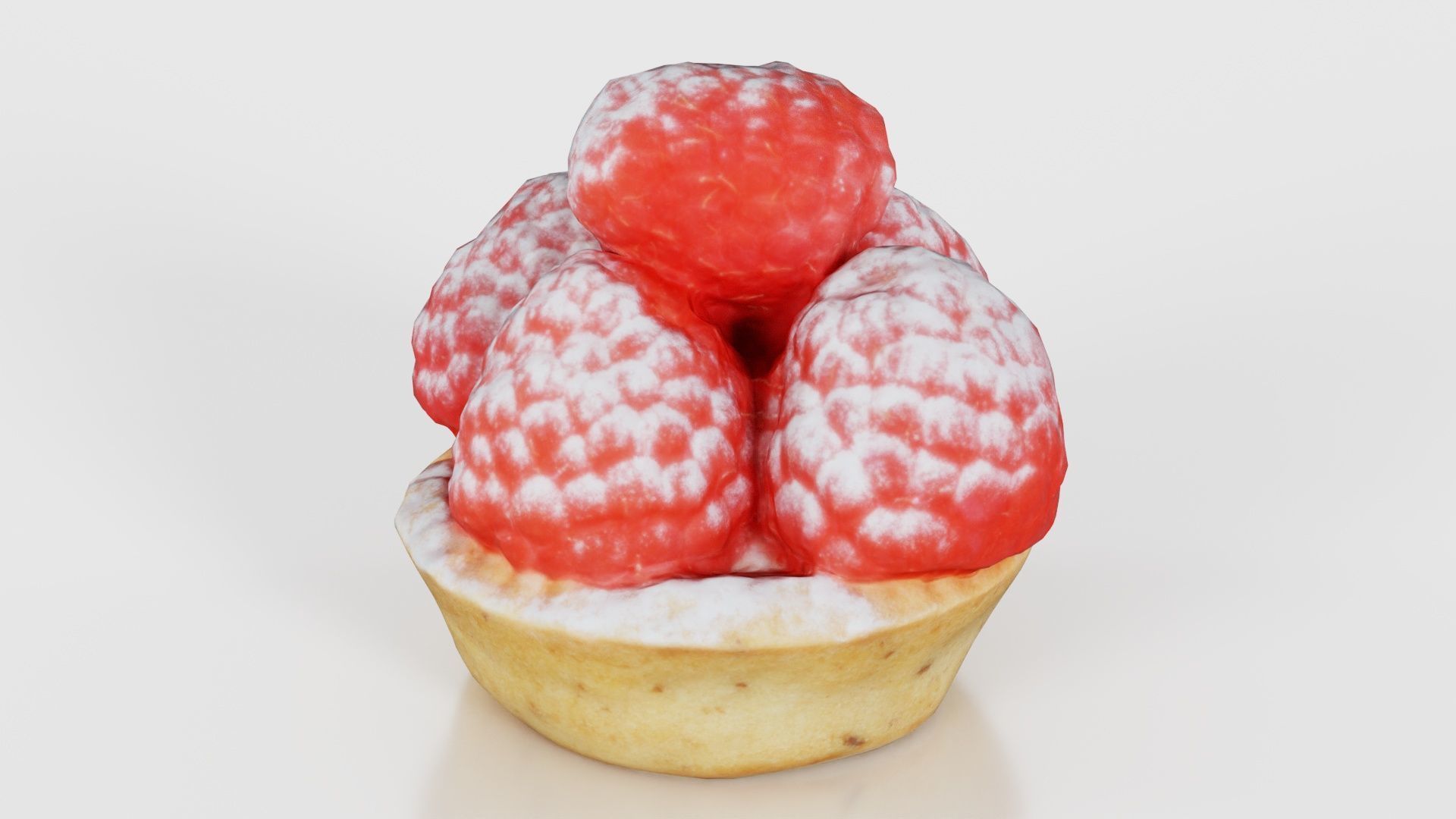 Framboise Cake Low-poly 3D model_17