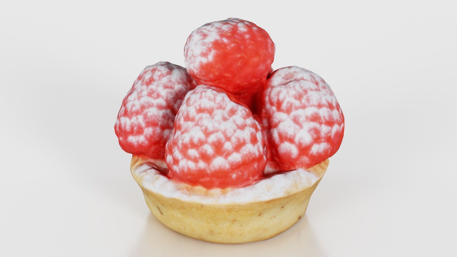 Framboise Cake Low-poly 3D model_18