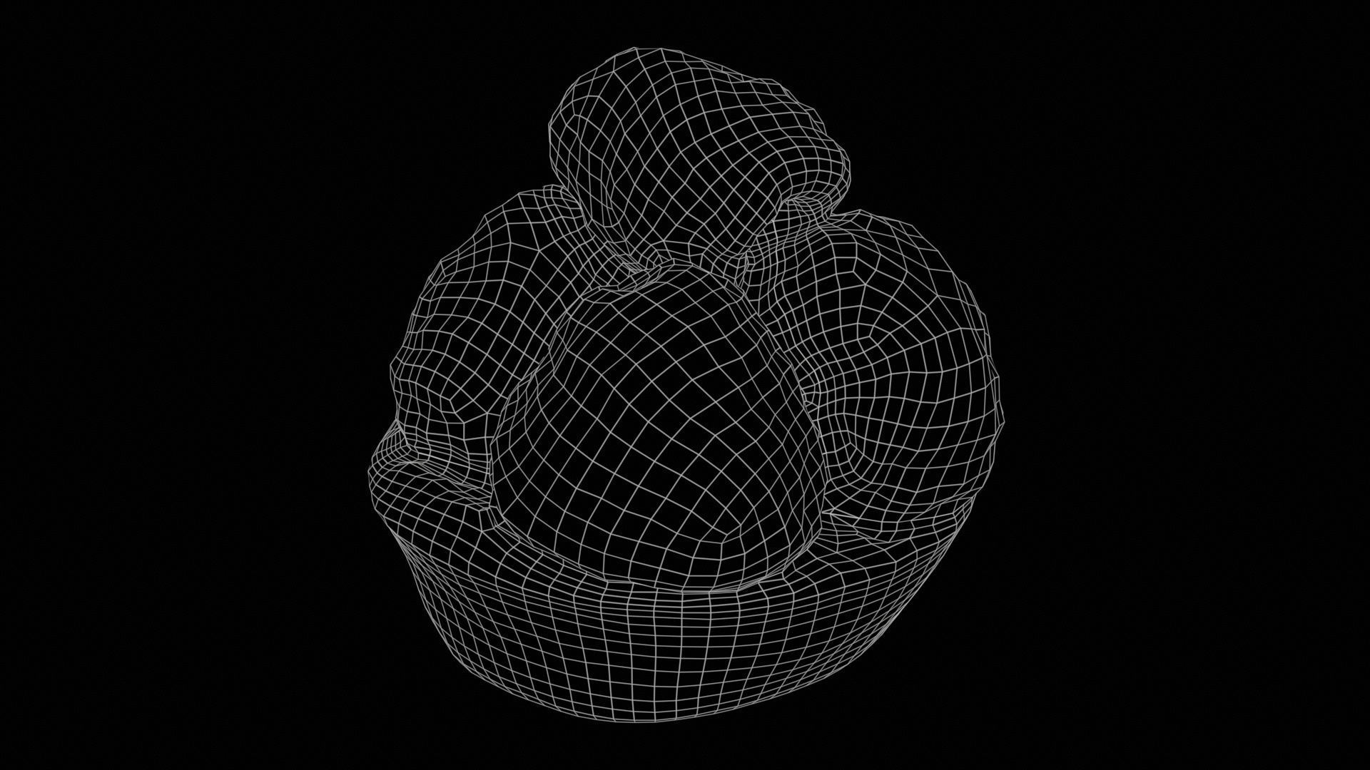 Framboise Cake Low-poly 3D model_11