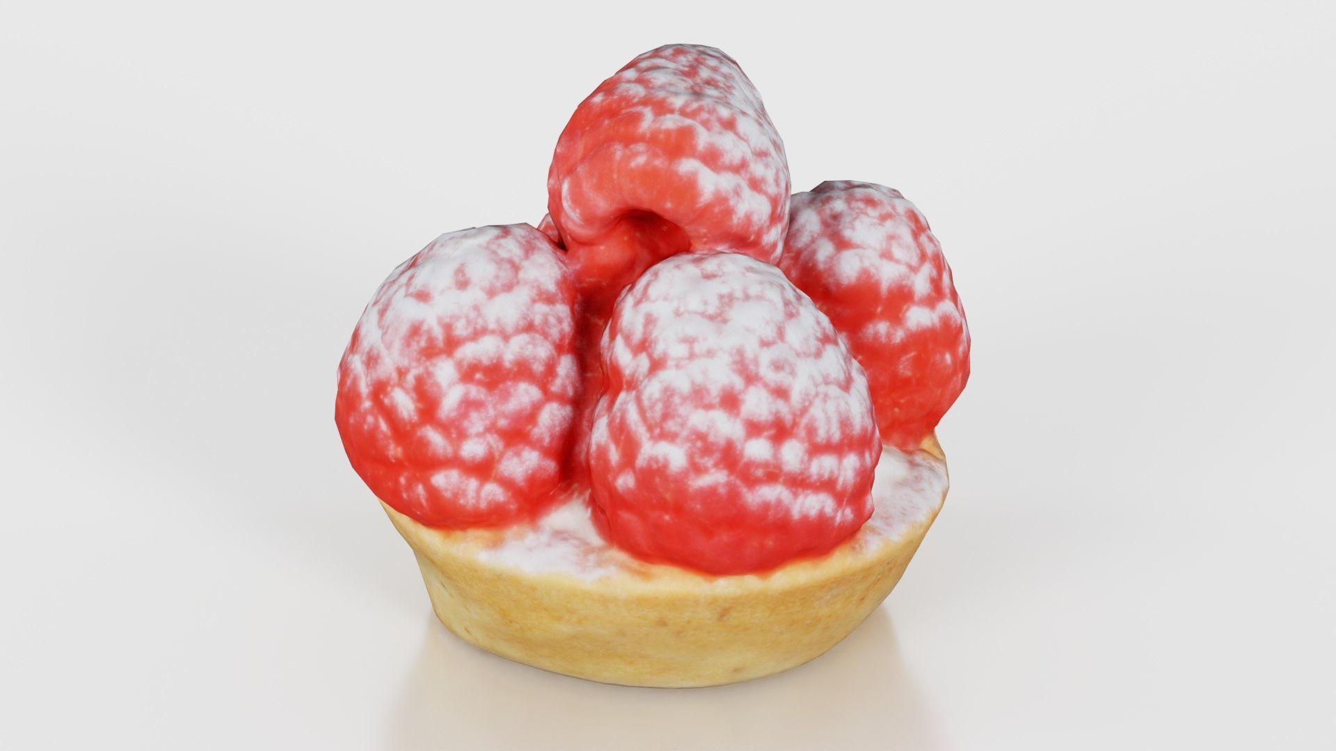 Framboise Cake Low-poly 3D model_25