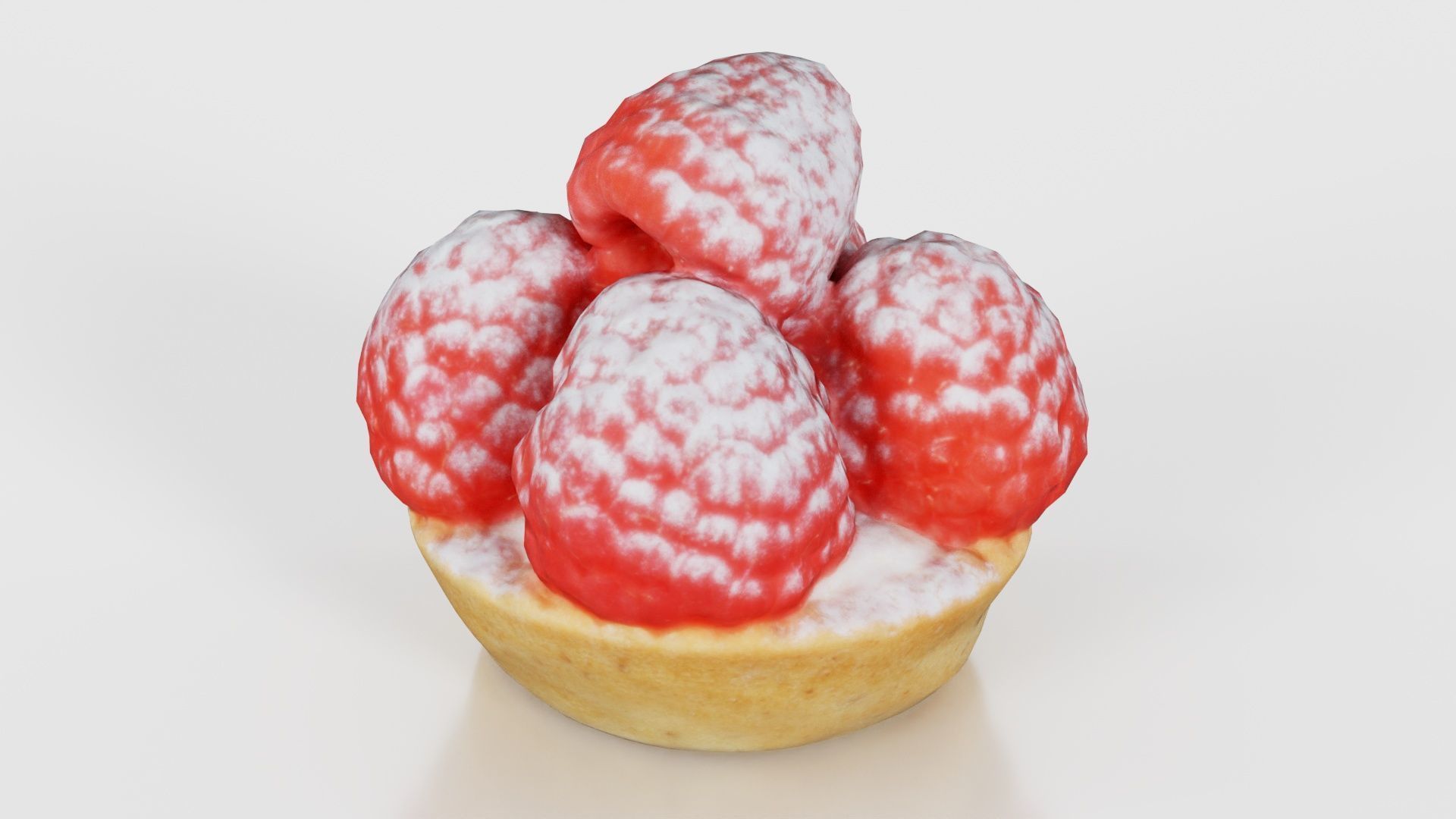 Framboise Cake Low-poly 3D model_24