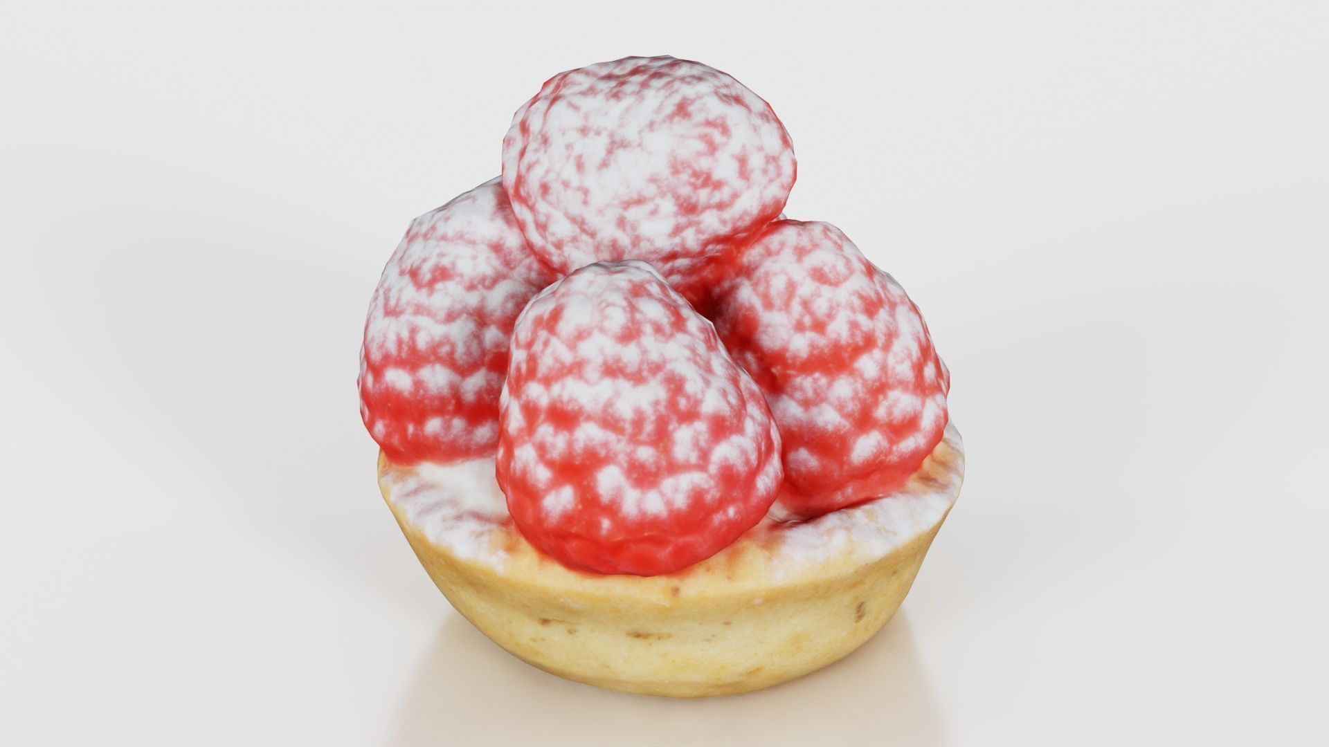 Framboise Cake Low-poly 3D model_21