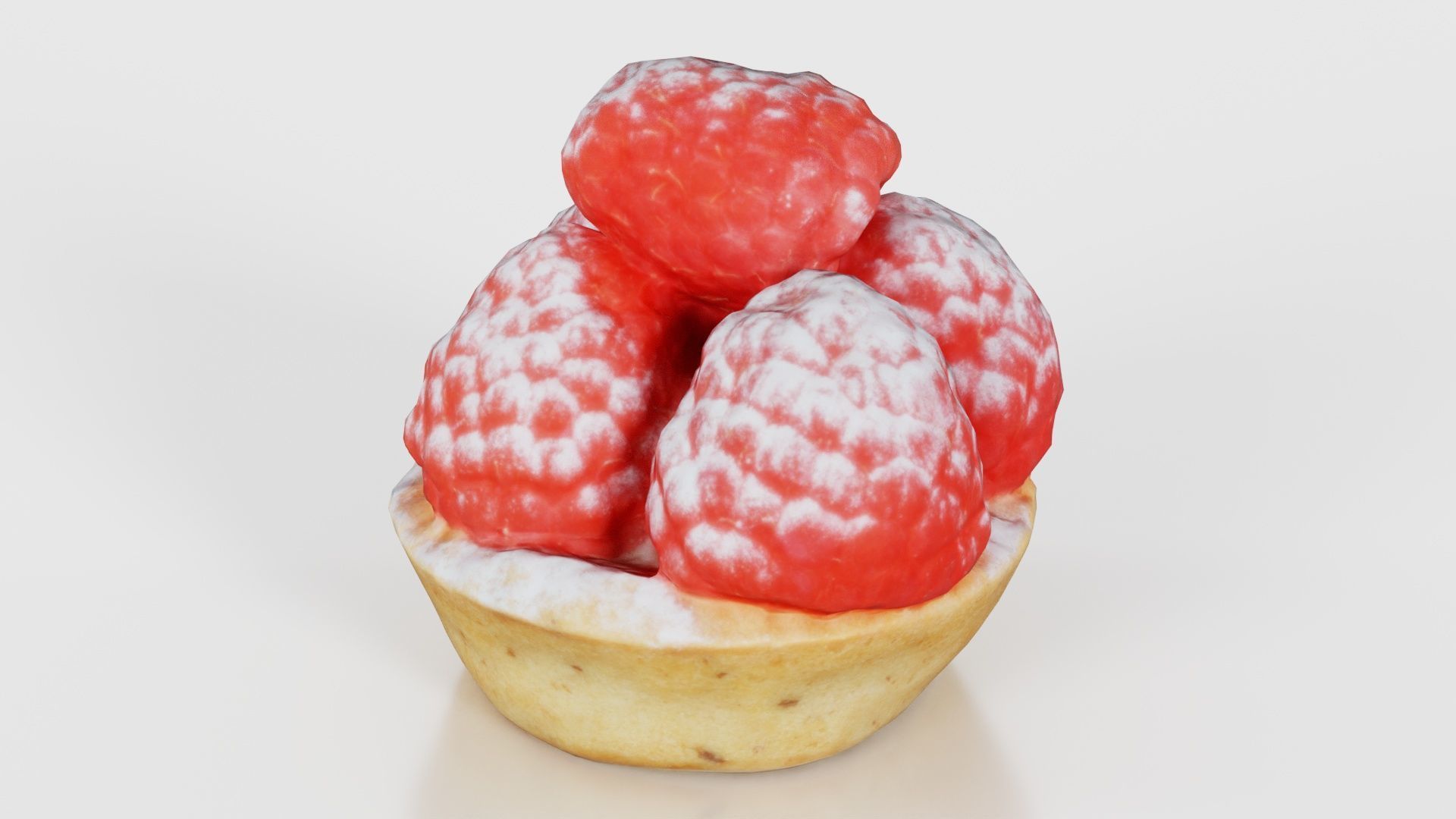 Framboise Cake Low-poly 3D model_16