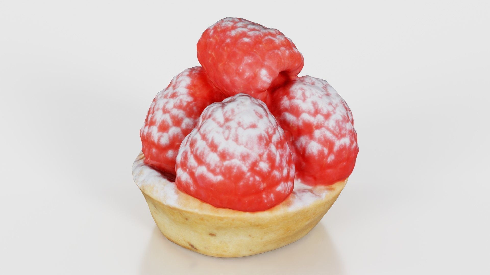 Framboise Cake Low-poly 3D model_15