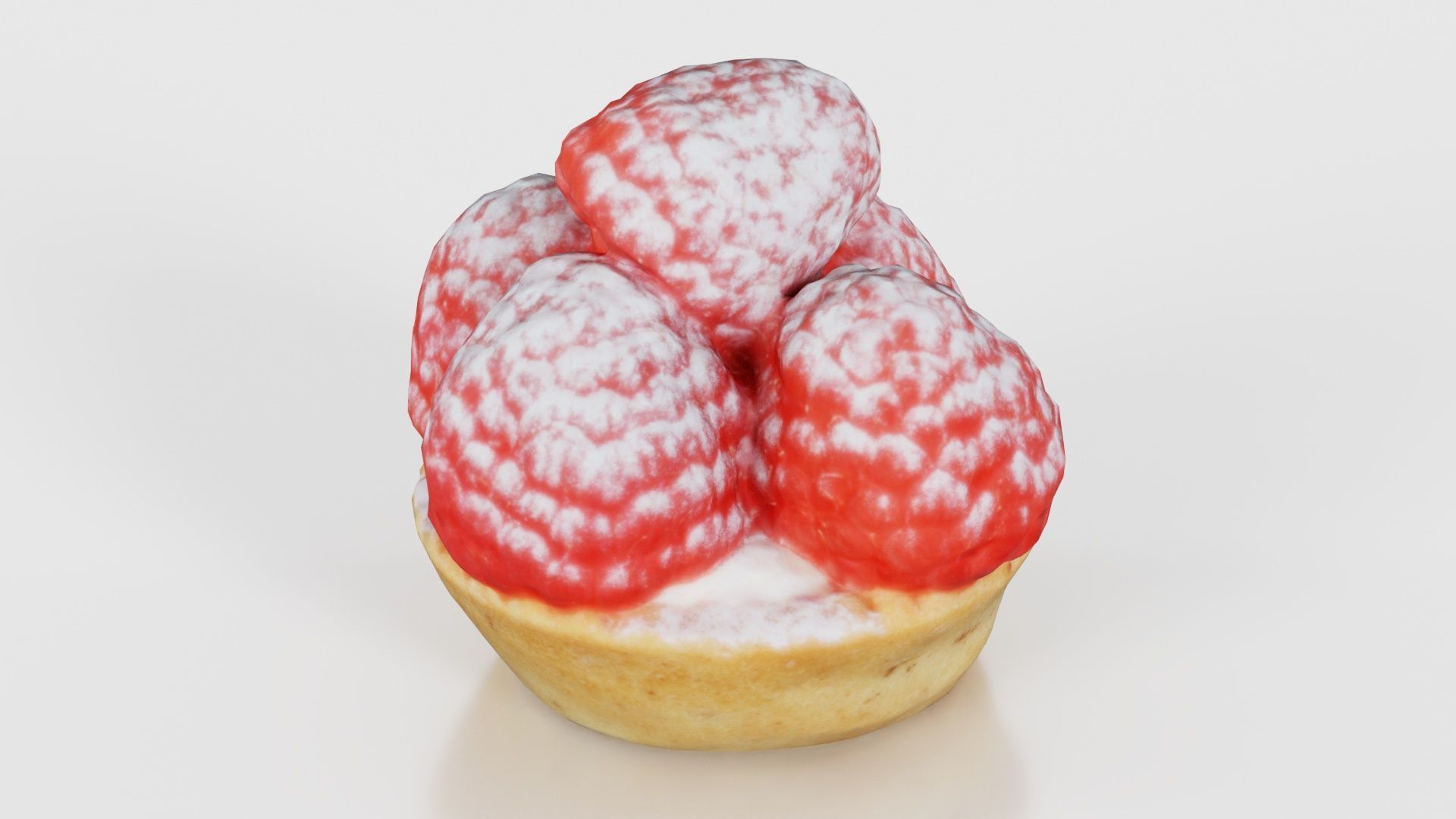 Framboise Cake Low-poly 3D model_23