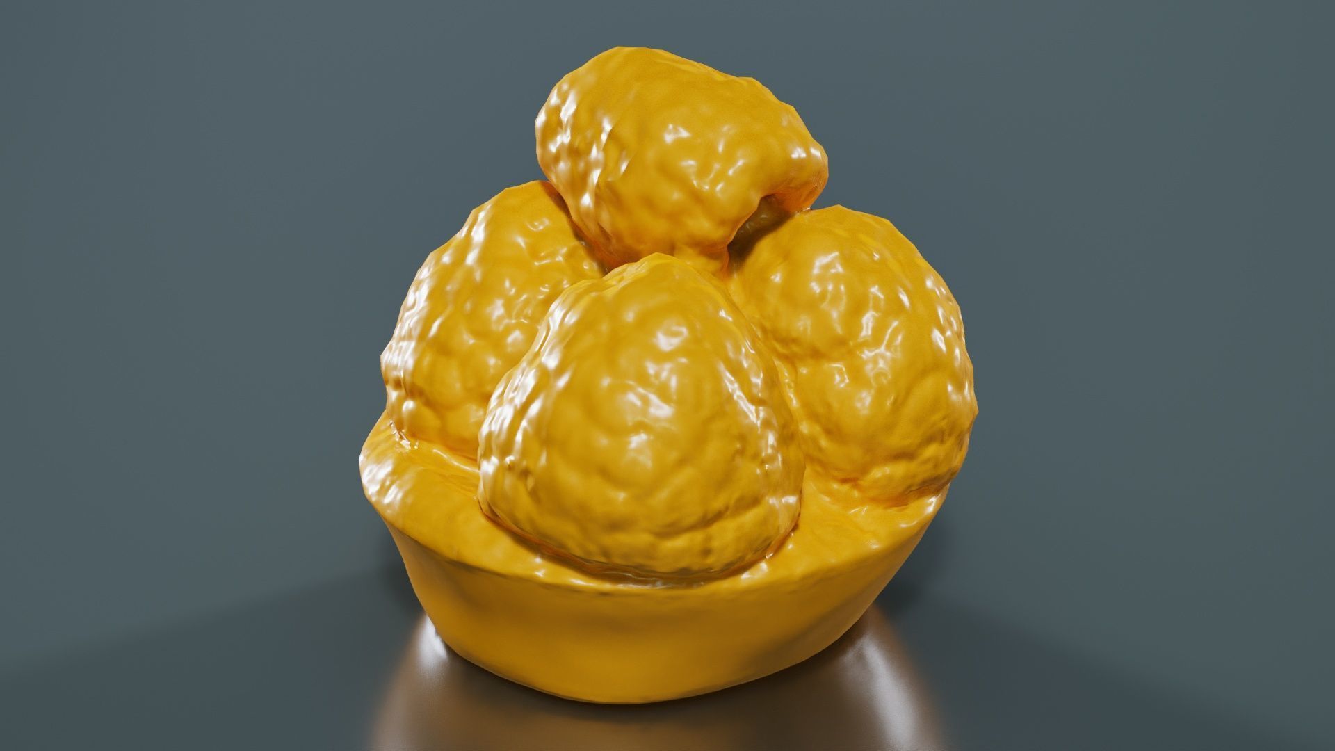 Framboise Cake Low-poly 3D model_12