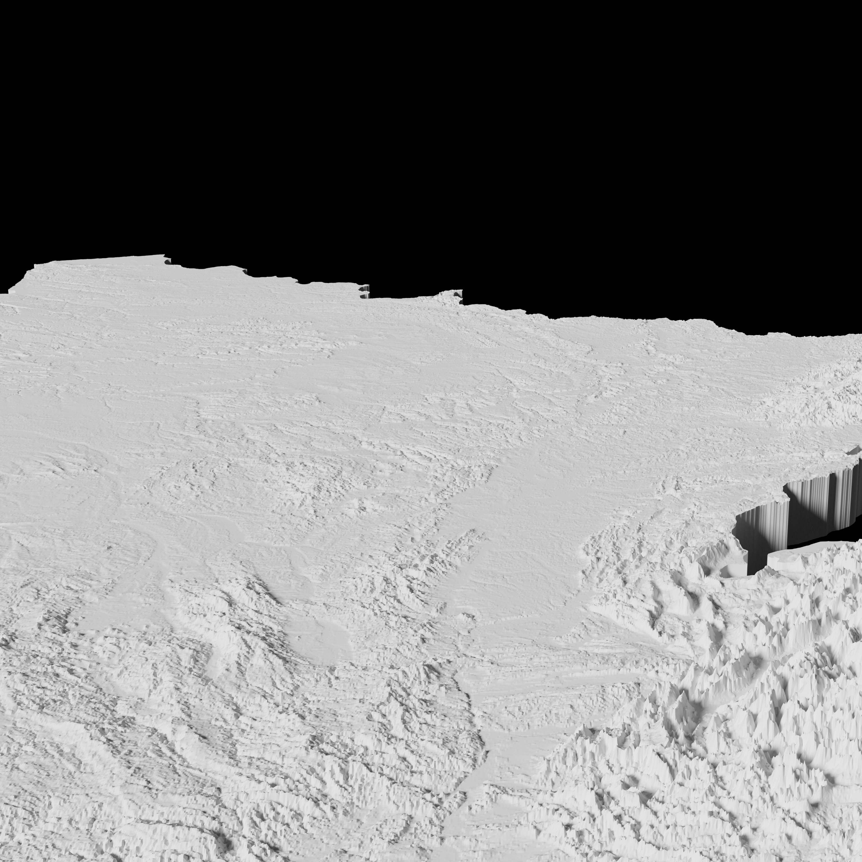 France Topographic Map - 3D Terrain Topography of France 3D print model_2