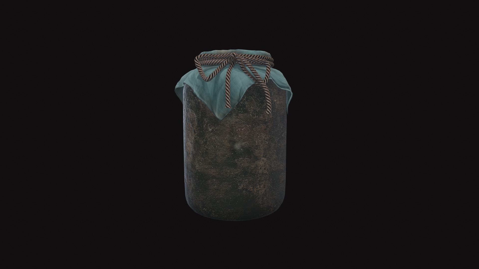 Jar V04 Low-poly 3D model_7