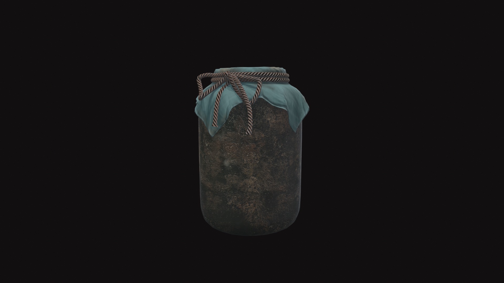 Jar V04 Low-poly 3D model_2