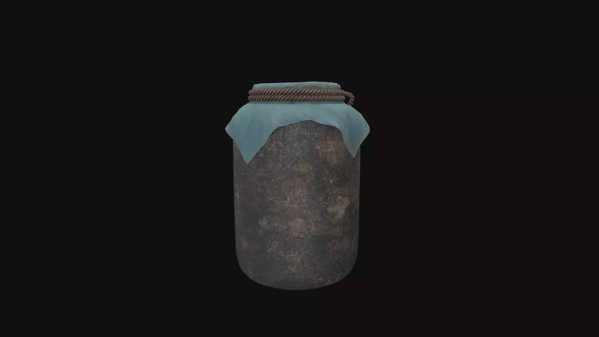 Jar V04 Low-poly 3D model_0