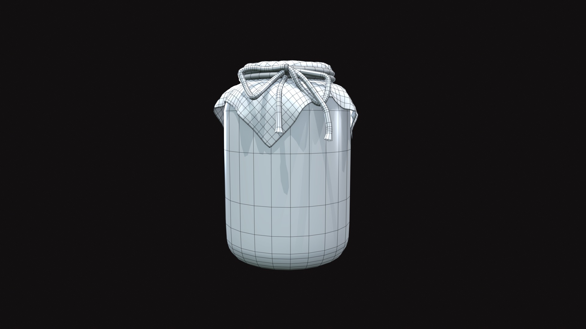 Jar V04 Low-poly 3D model_9