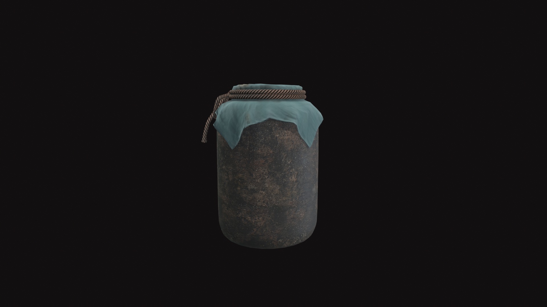 Jar V04 Low-poly 3D model_6