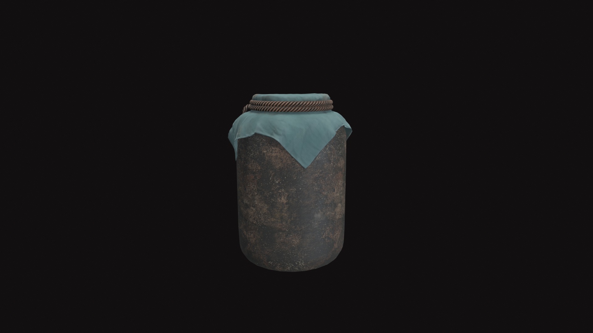Jar V04 Low-poly 3D model_5