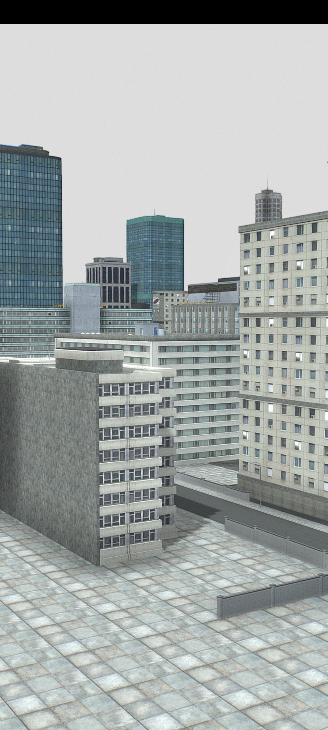 Full Gameready City Buildings Low-poly 3D model_1