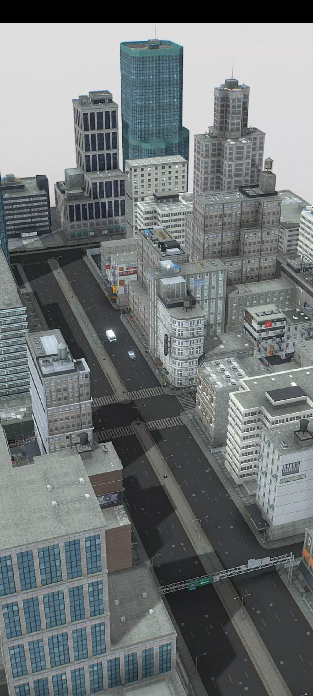 Full Gameready City Buildings Low-poly 3D model_0