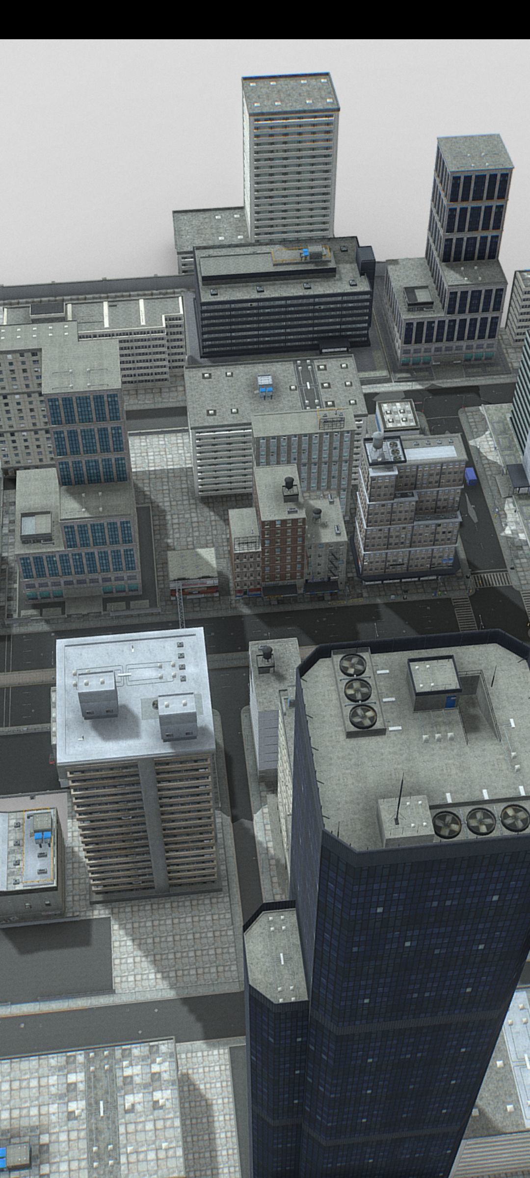 Full Gameready City Buildings Low-poly 3D model_3