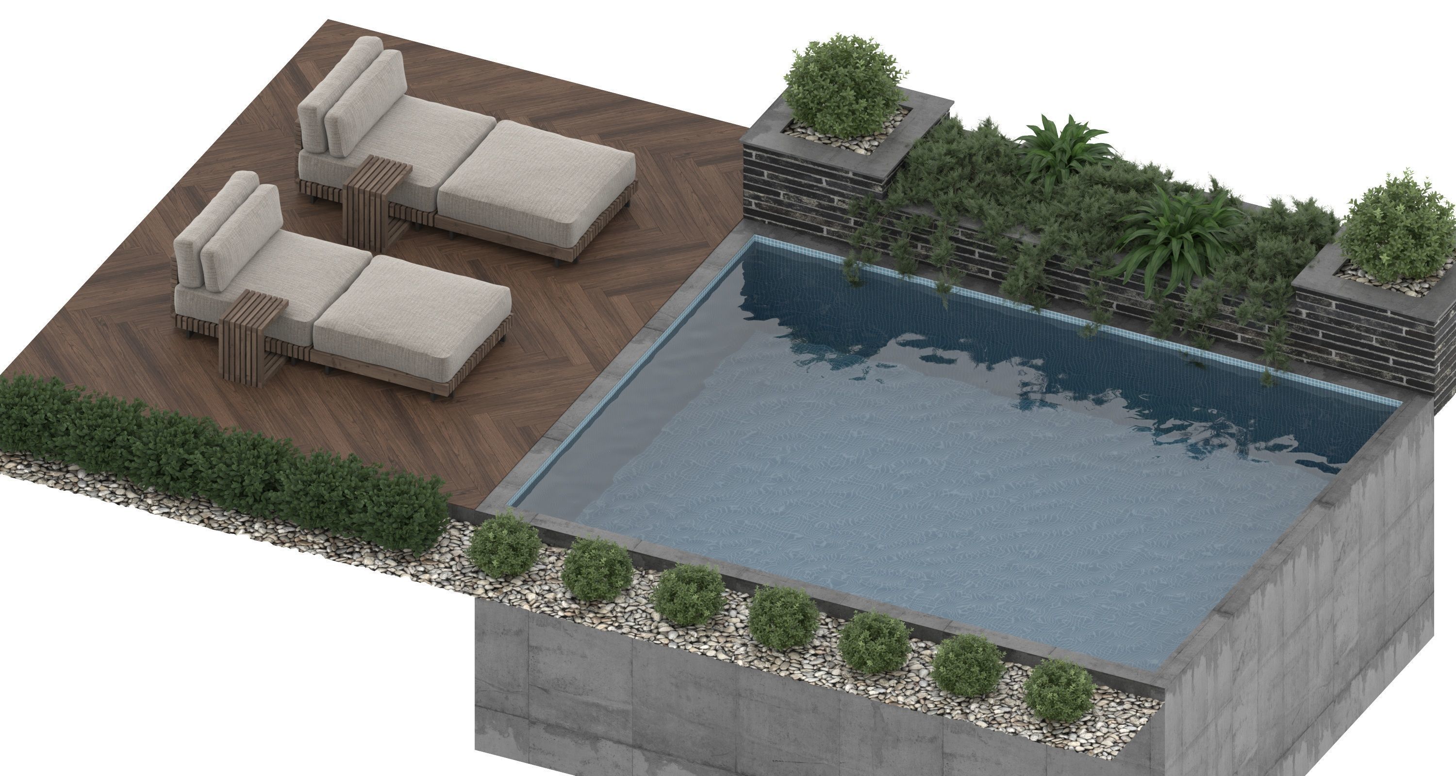 Swimming Pool 5 3D model_3