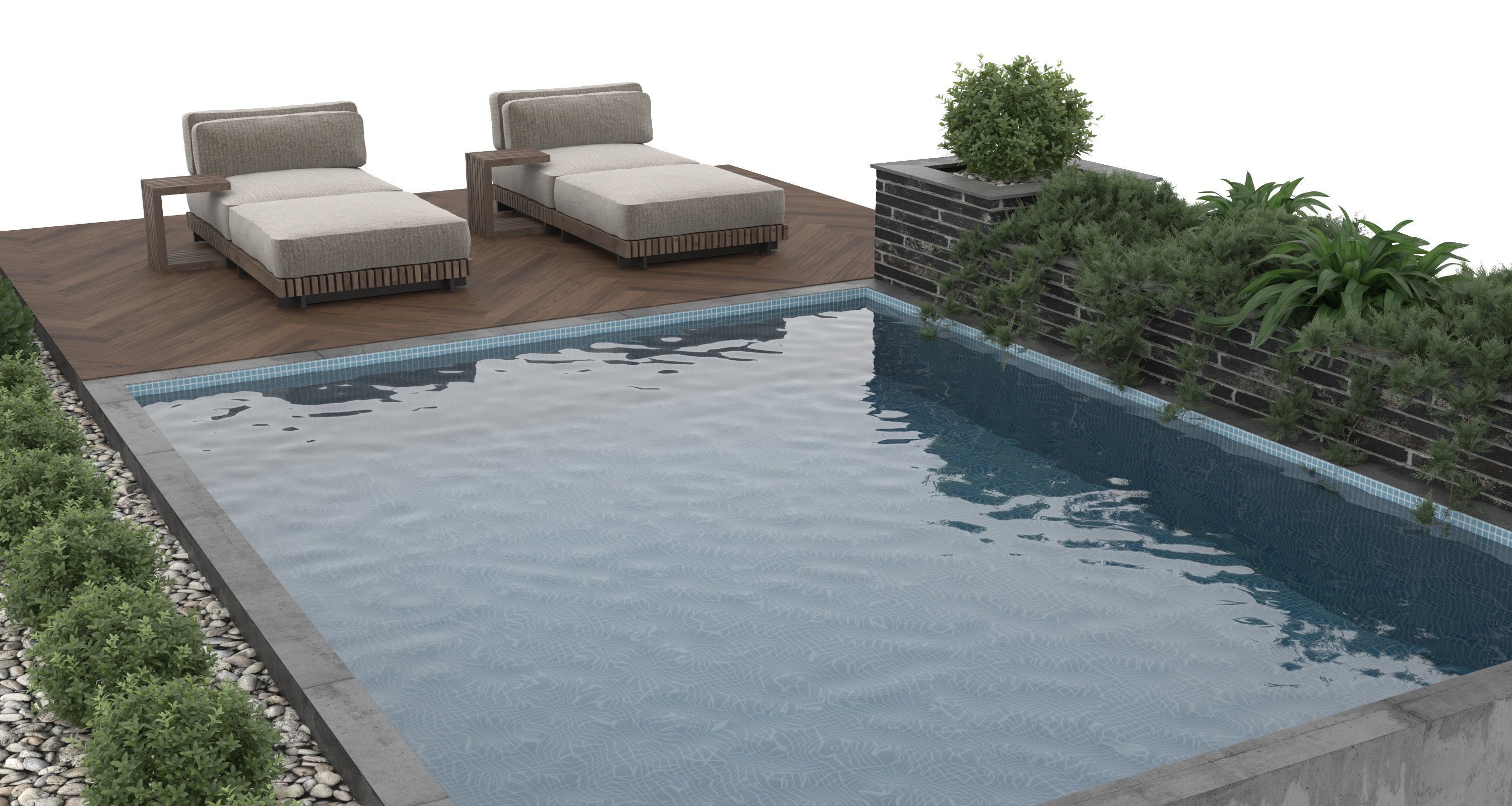 Swimming Pool 5 3D model_1