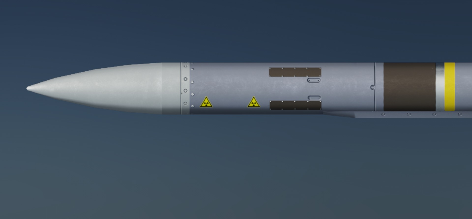 Meteor AA Missile Low-poly 3D model_1