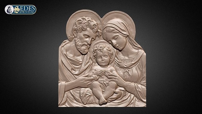 New Holy Family Bas Relief 3D print model