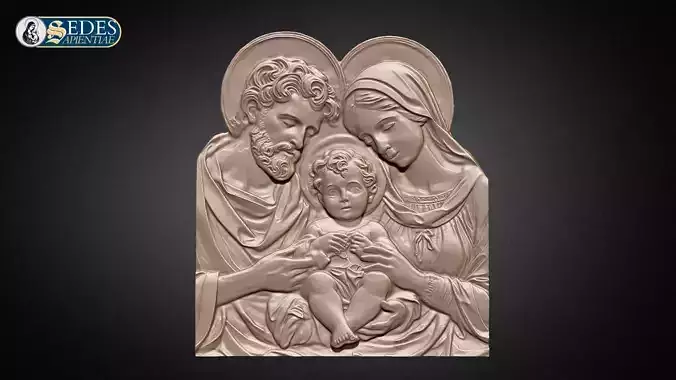 New Holy Family Bas Relief 3D print model