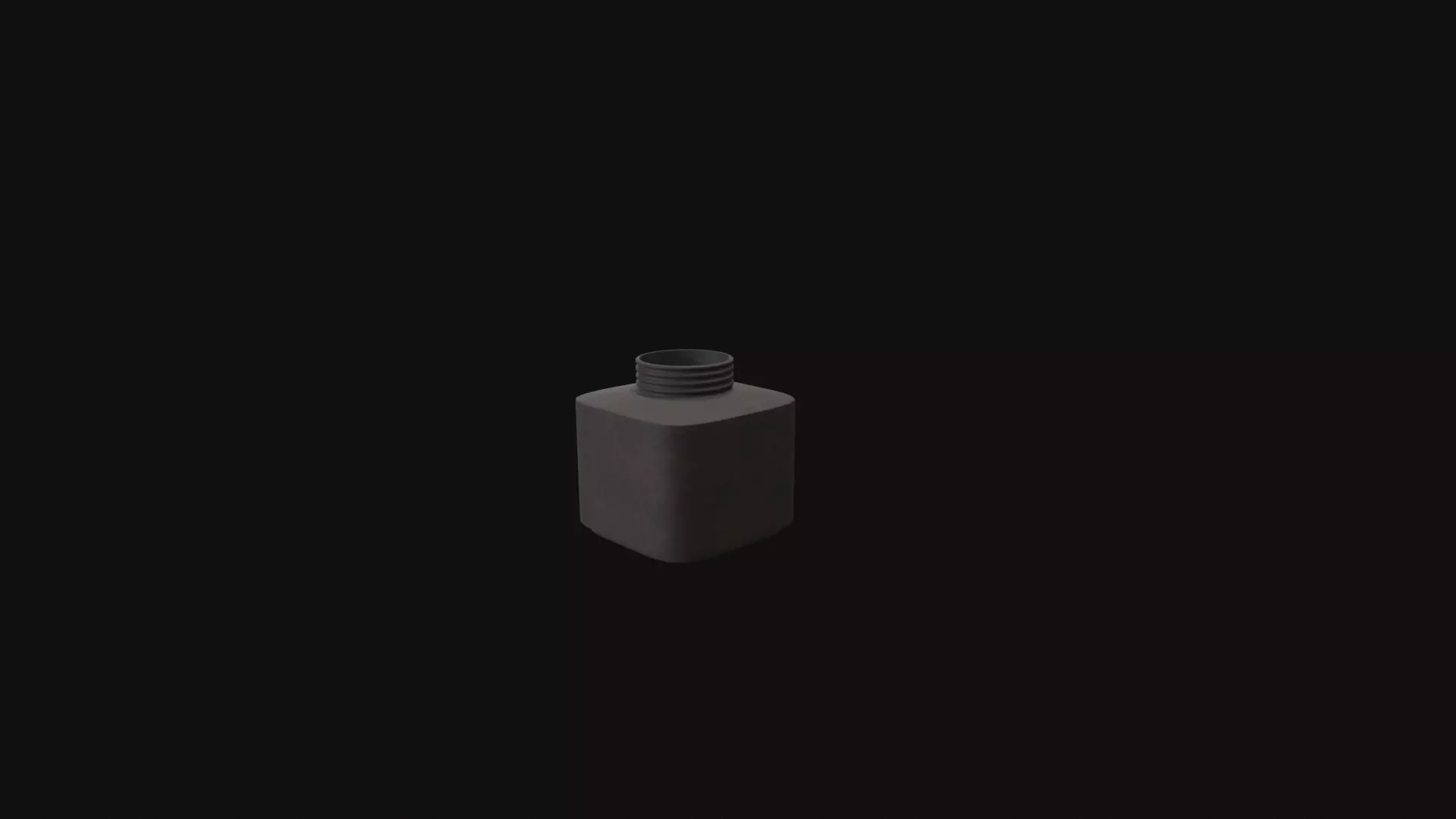 Inkpot Low-poly 3D model