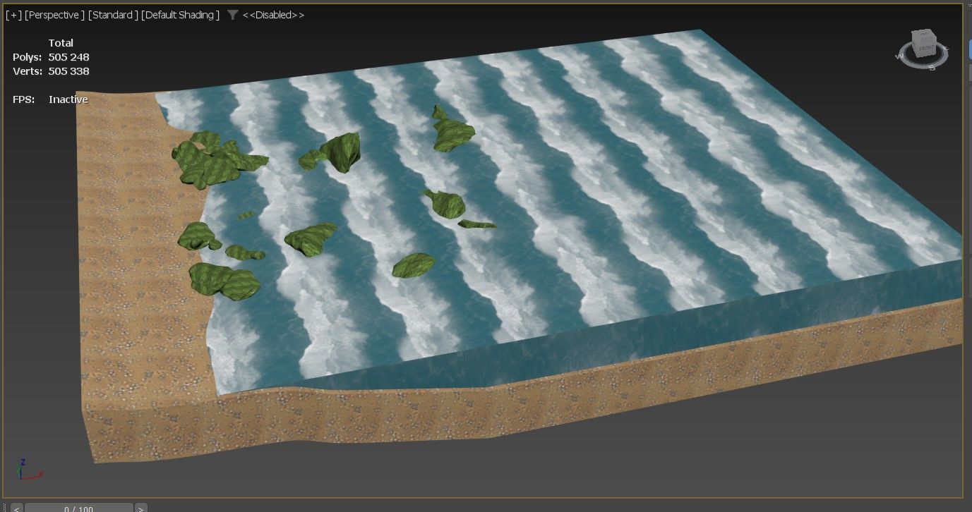 Seashore 3D model_8