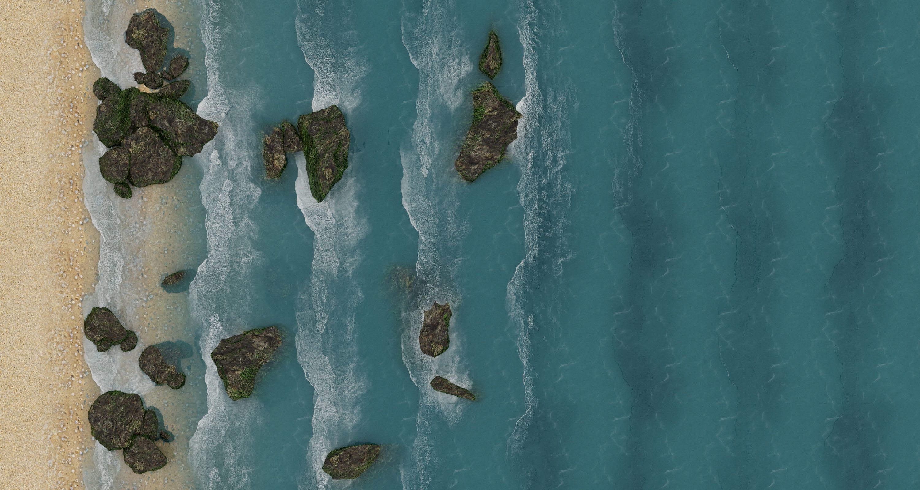 Seashore 3D model_5