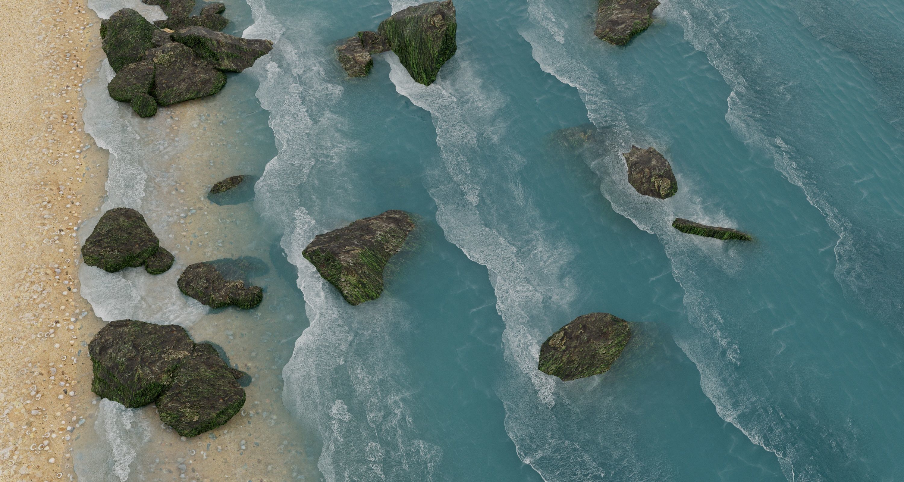 Seashore 3D model_1