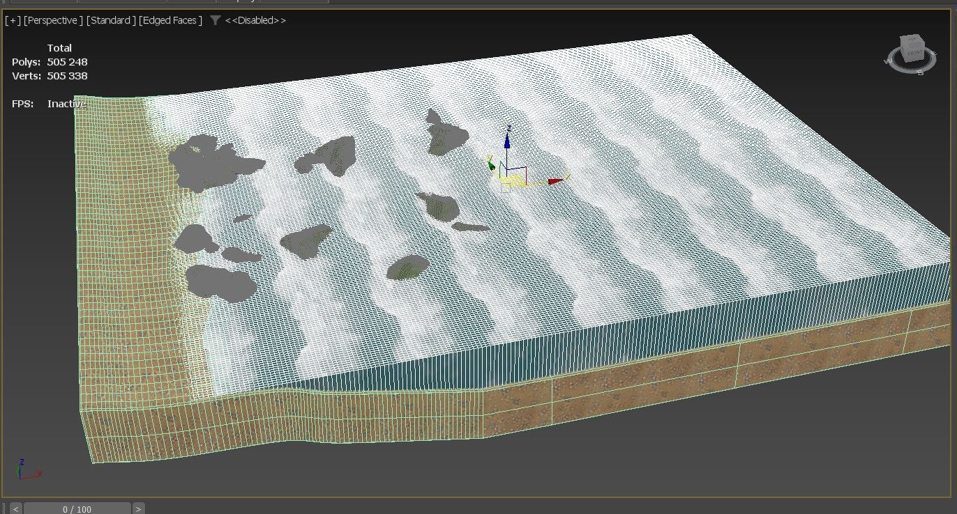 Seashore 3D model_6