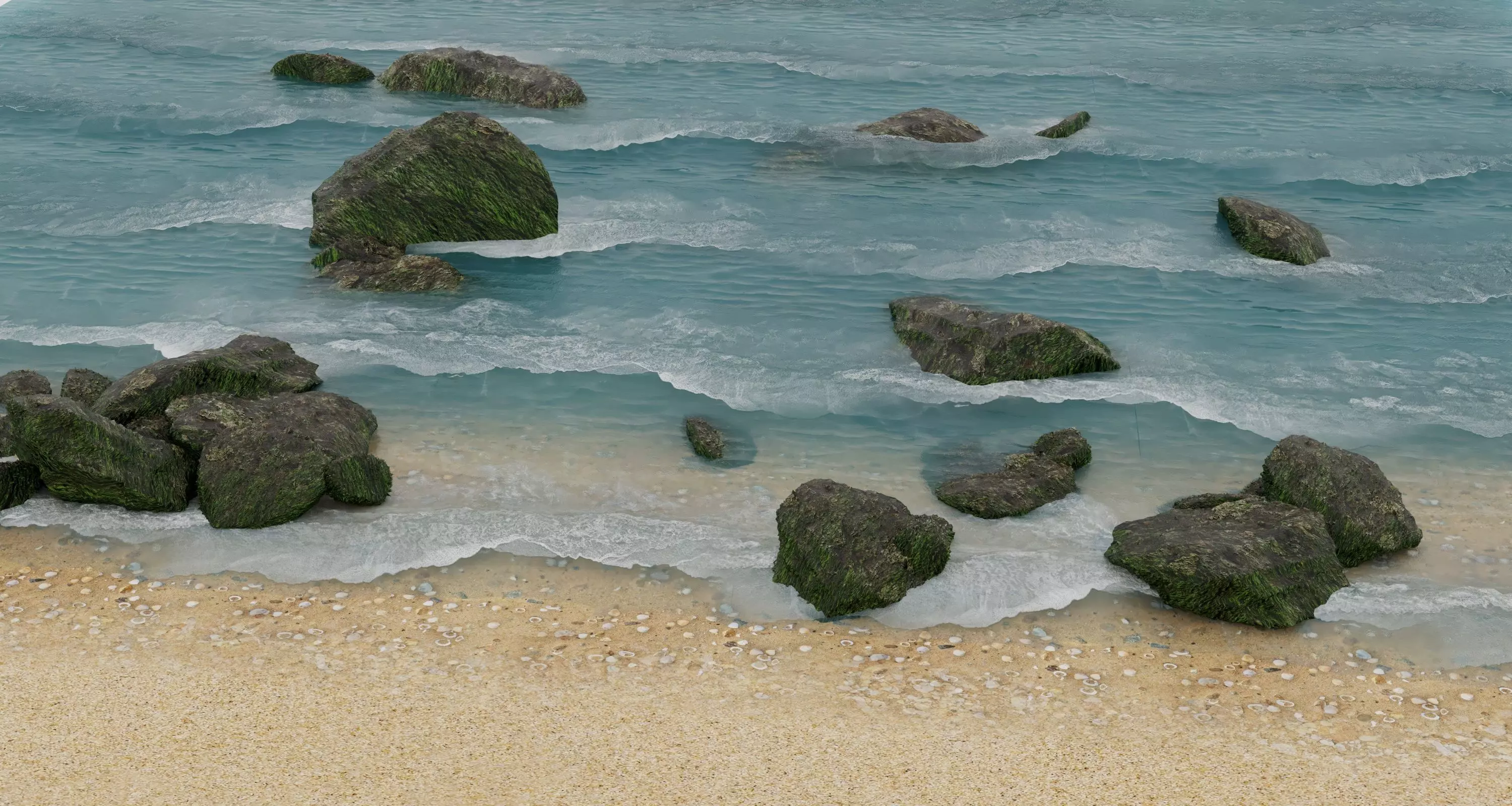 Seashore 3D model_0