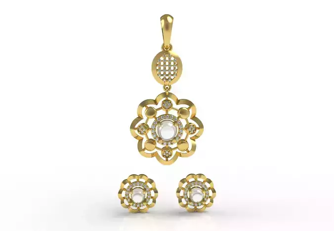 Diamond Pendant Set 10