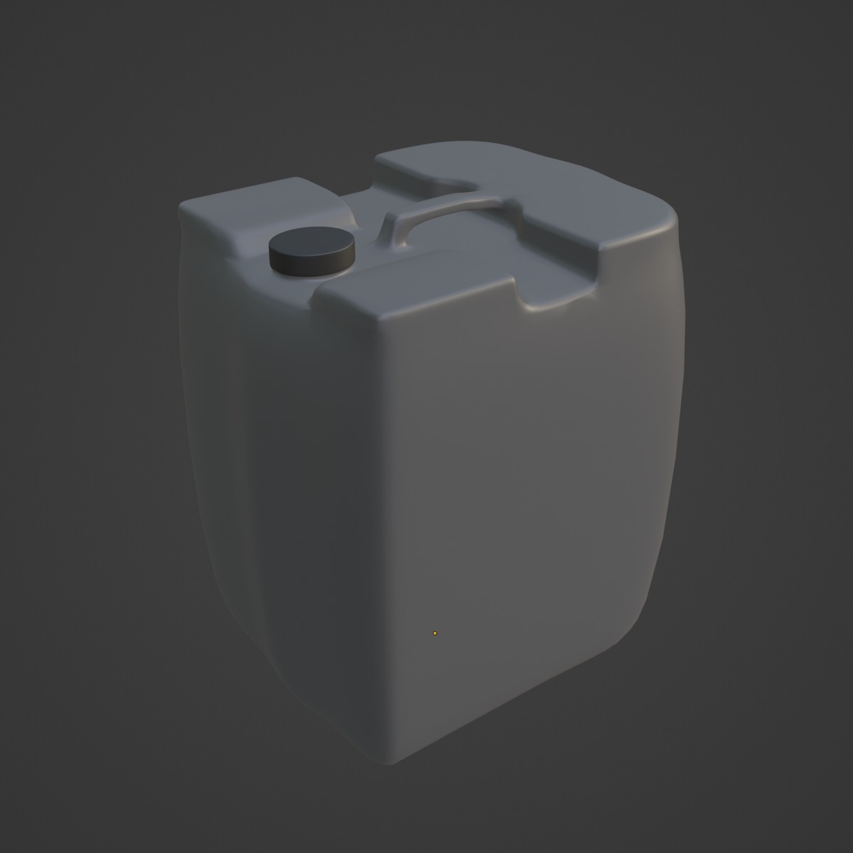 Plastic Canister B 06 3D model_6