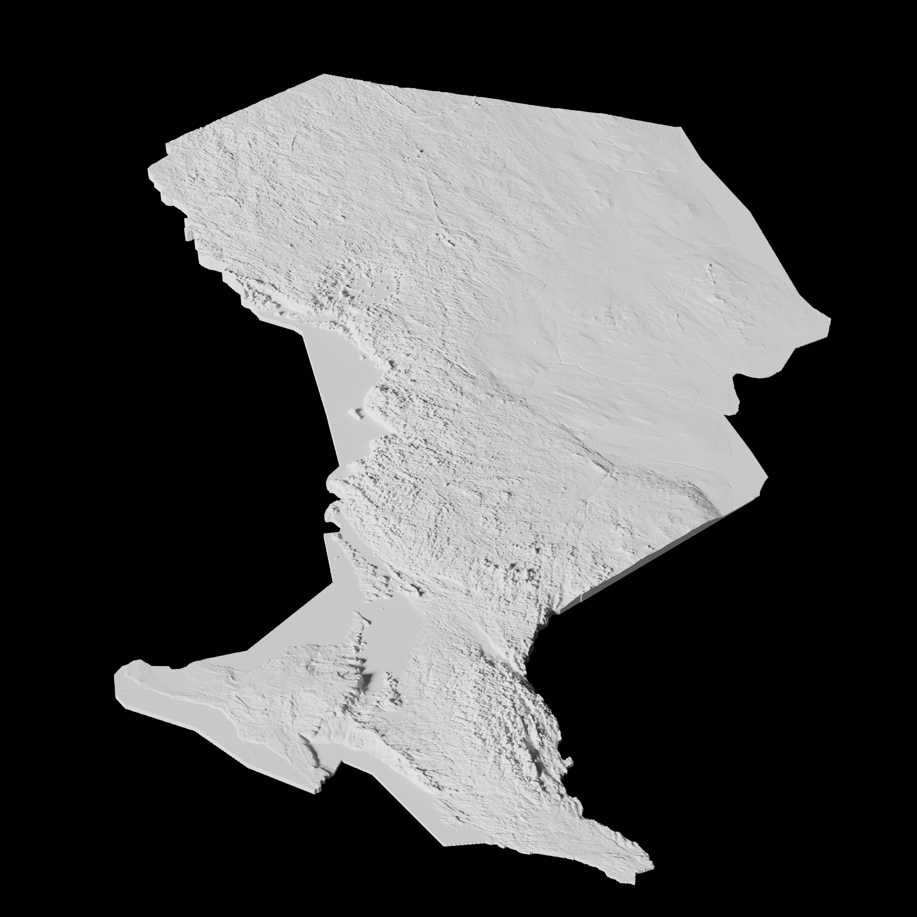 Canada Ontario Topographic Map - 3D Terrain Topography 3D print model_5