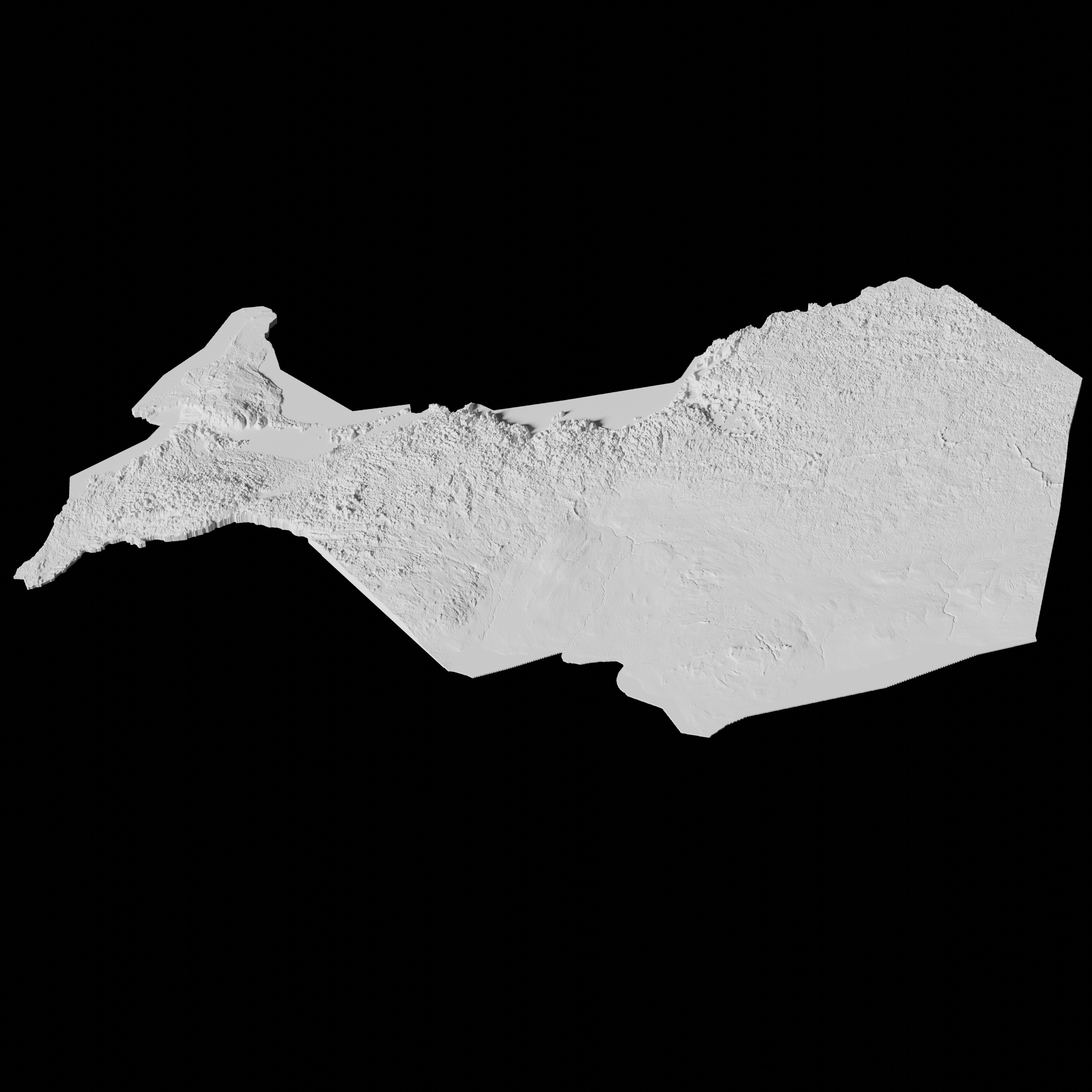 Canada Ontario Topographic Map - 3D Terrain Topography 3D print model_4