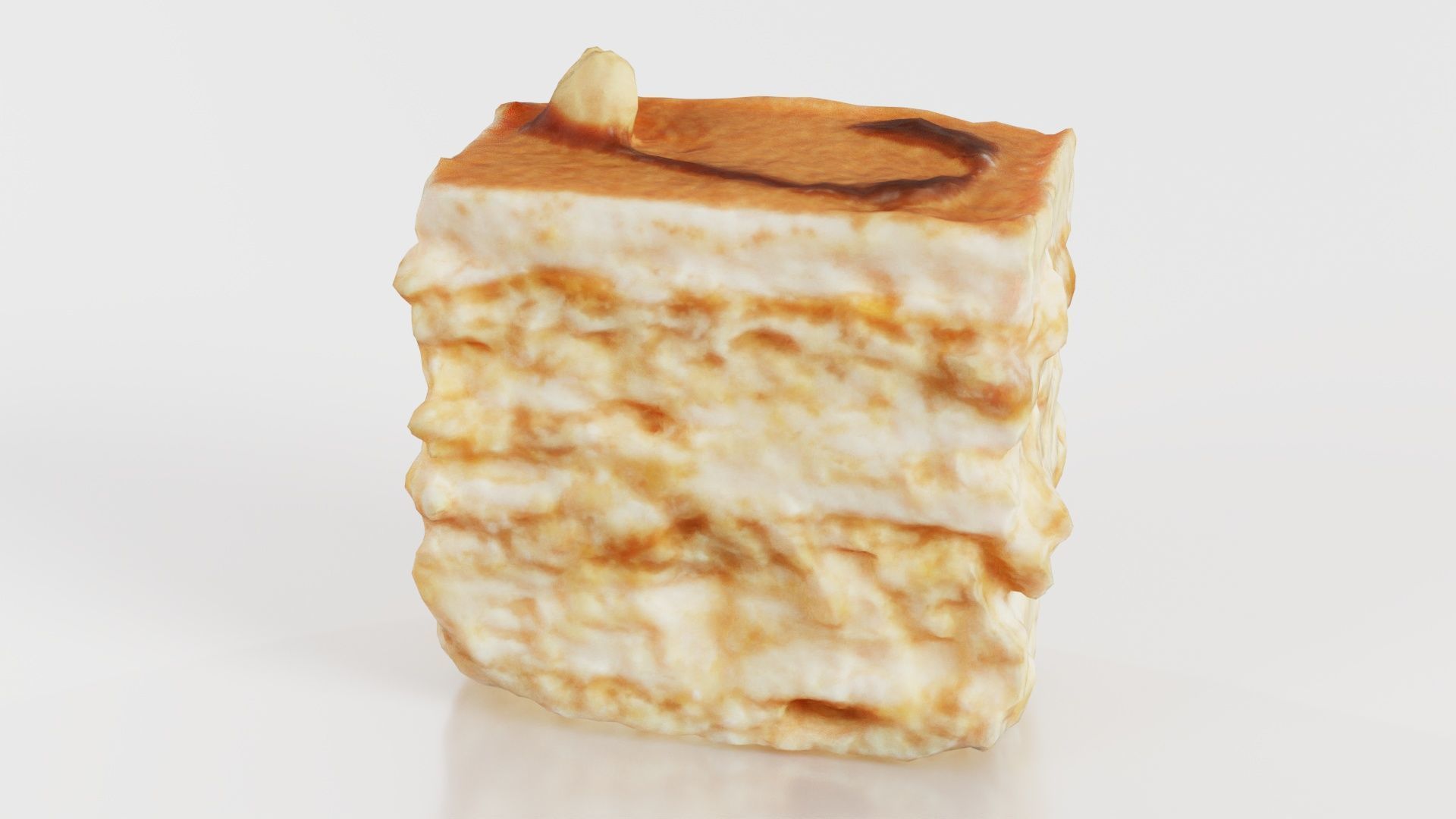 Layered Cake Low-poly 3D model_8