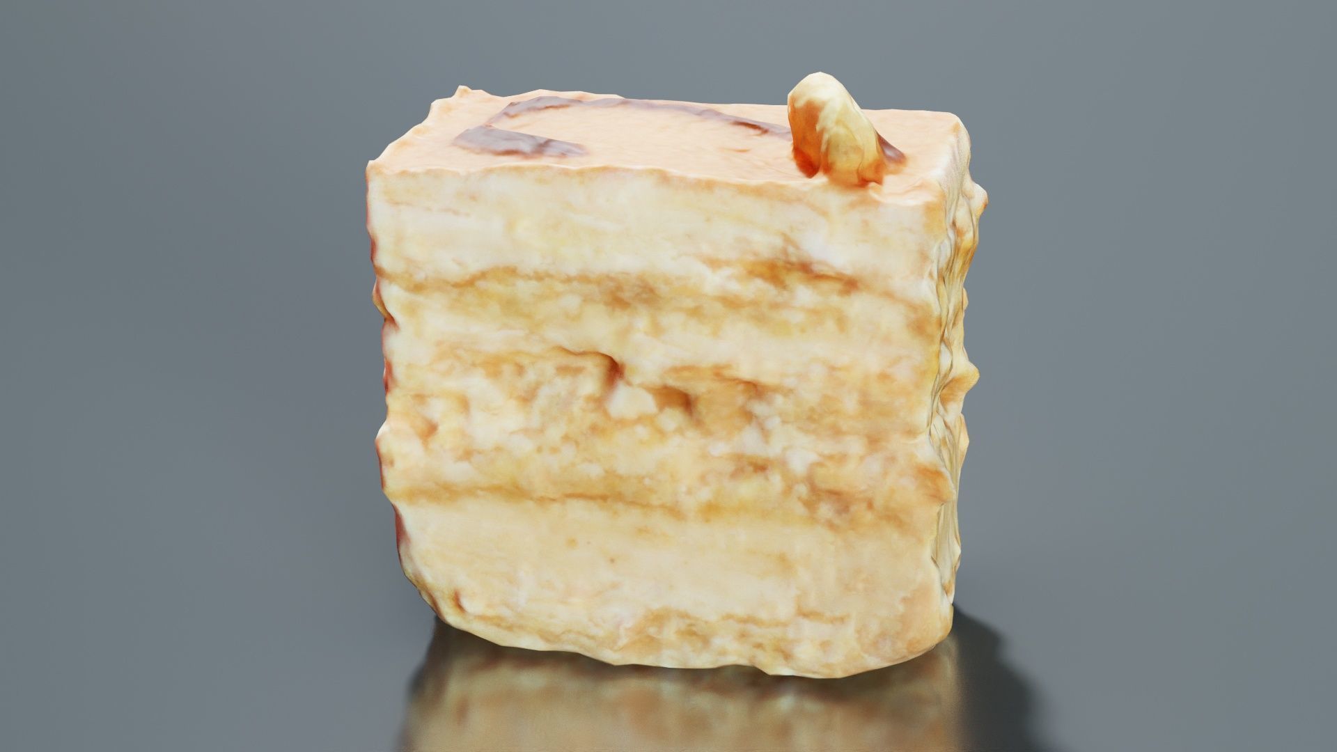 Layered Cake Low-poly 3D model_7