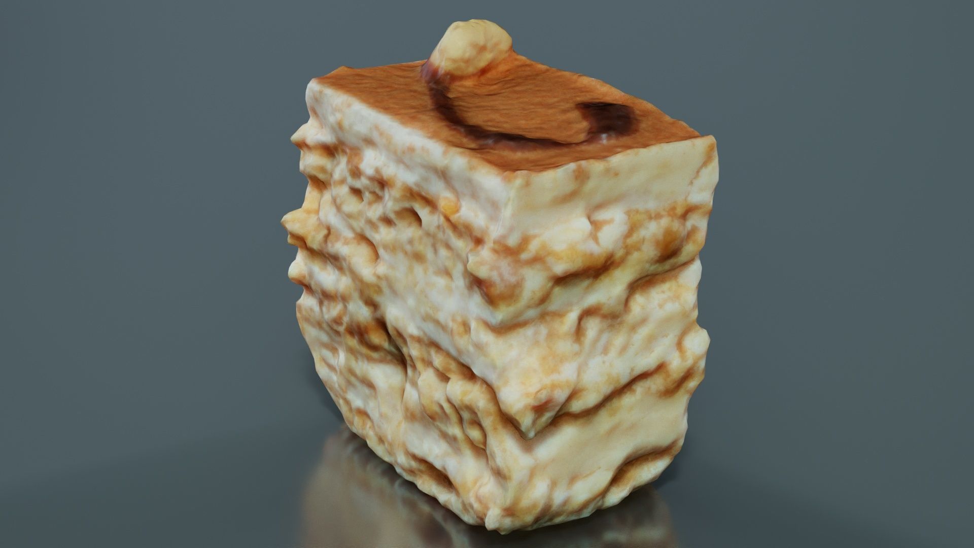 Layered Cake Low-poly 3D model_5