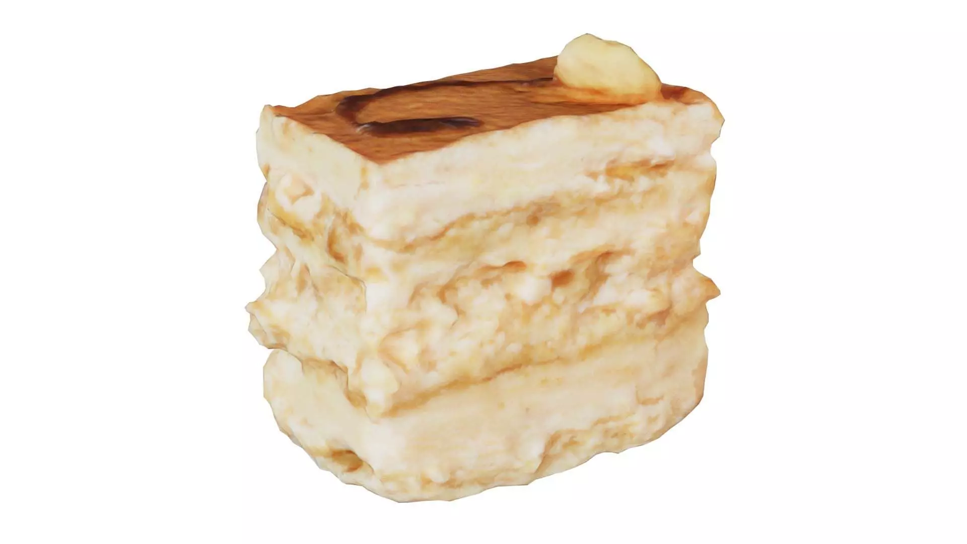 Layered Cake Low-poly 3D model_0