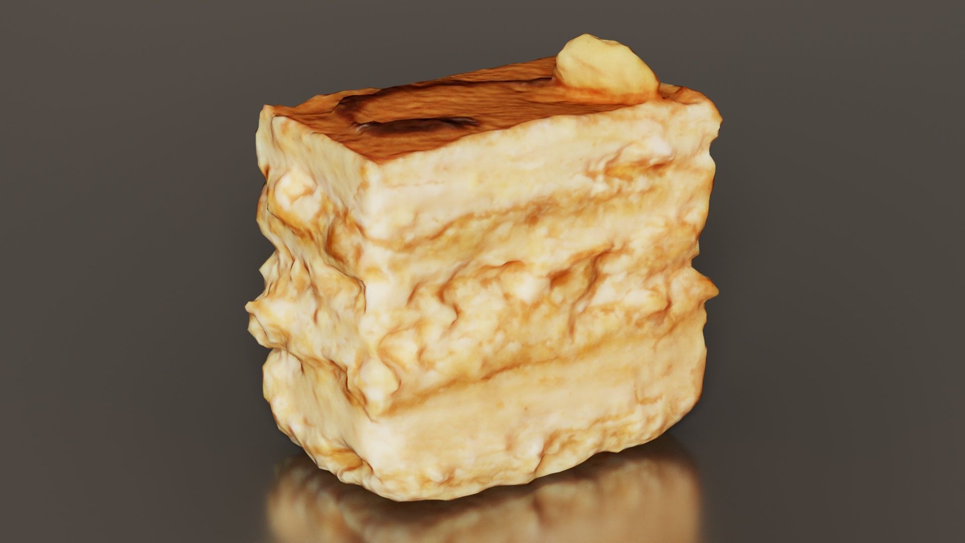 Layered Cake Low-poly 3D model_2