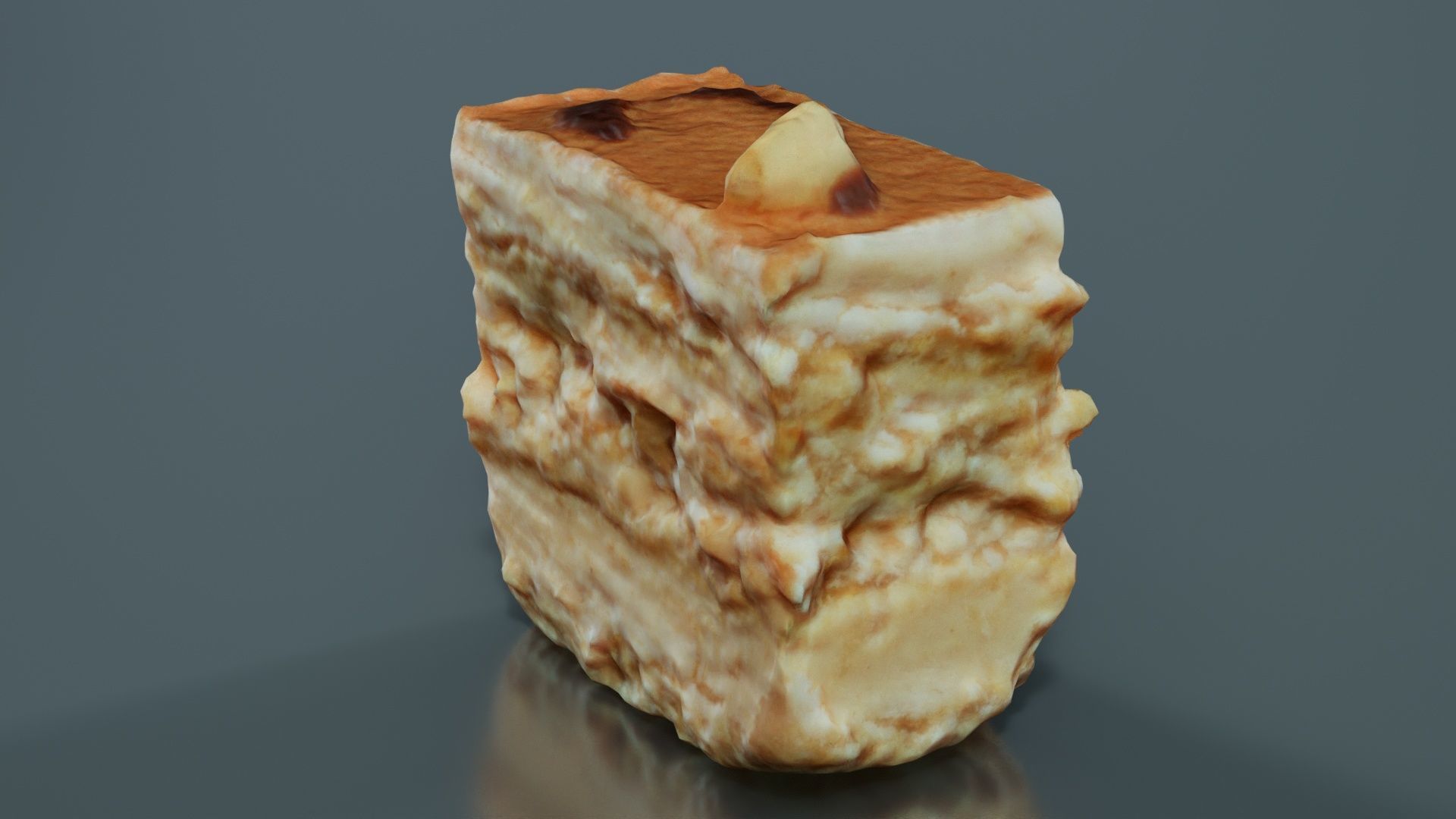 Layered Cake Low-poly 3D model_3