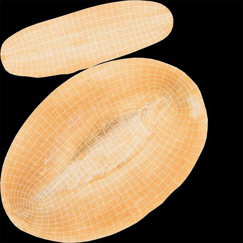 Long Regular Sandwich Low-poly 3D model_14